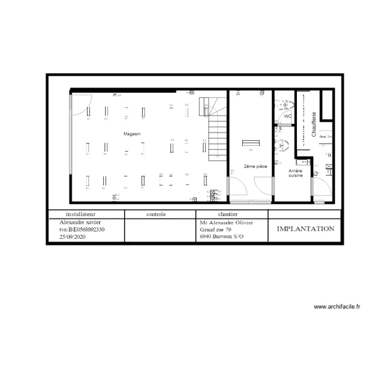 position Alexandre Olivier 2. Plan de position Alexandre Olivier 2. Plan de