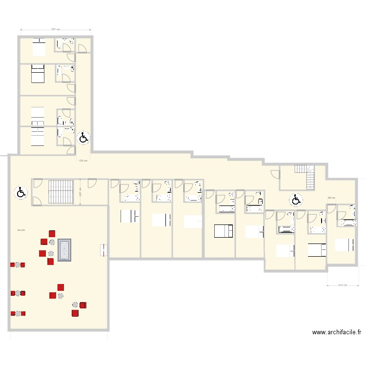 calluna 1er étage . Plan de 0 pièce et 0 m2