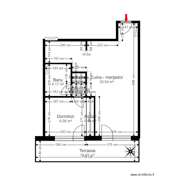 ED RESIDENCIAL ARINSAL BLOC B 3 3 ARINSAL. Plan de 0 pièce et 0 m2