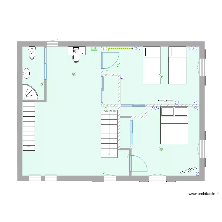 maison auvergne 5. Plan de 