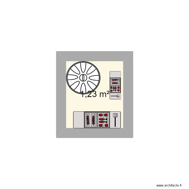 local technique. Plan de 0 pièce et 0 m2