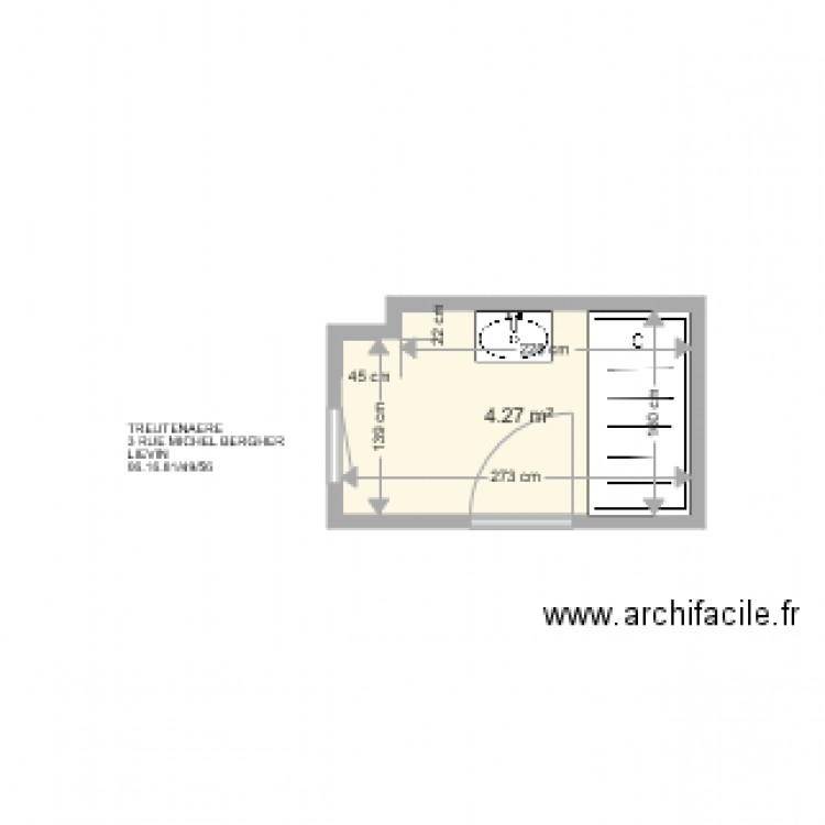 TREUTENAERE . Plan de 0 pièce et 0 m2