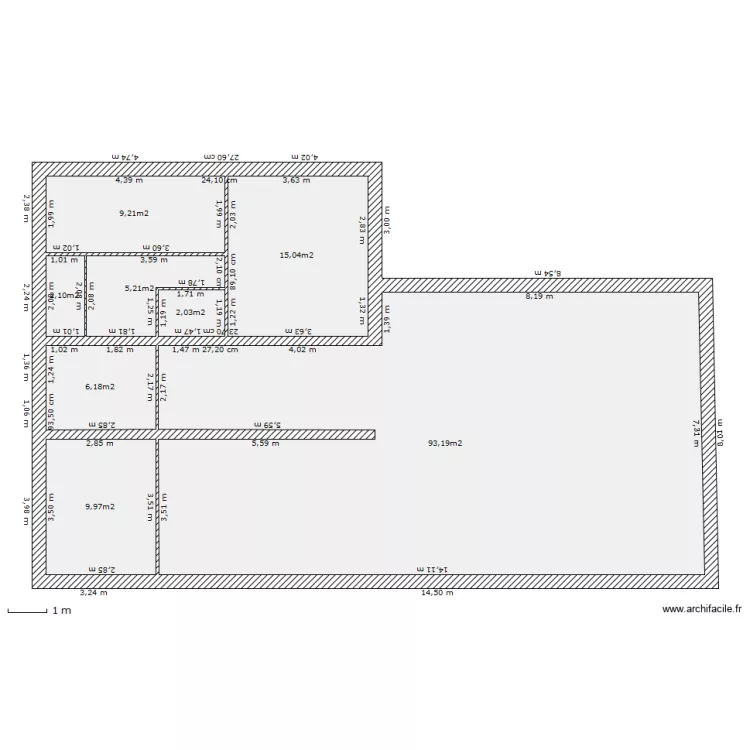 le cendre 1 bis. Plan de le cendre 1 bis. Plan de