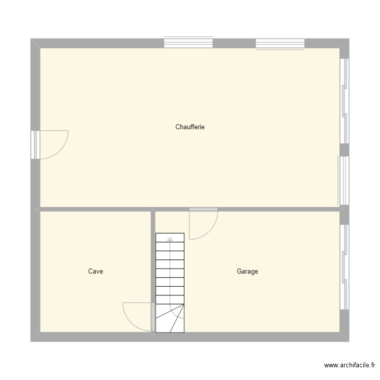 Croquis BLANCHETON Sous sol. Plan de 0 pièce et 0 m2