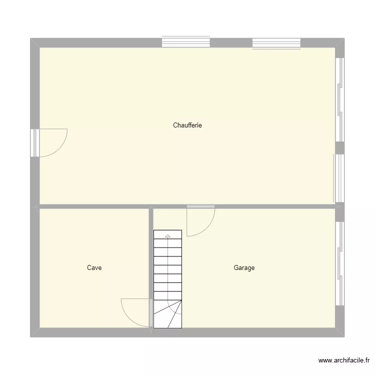 Croquis BLANCHETON Sous sol. Plan de 