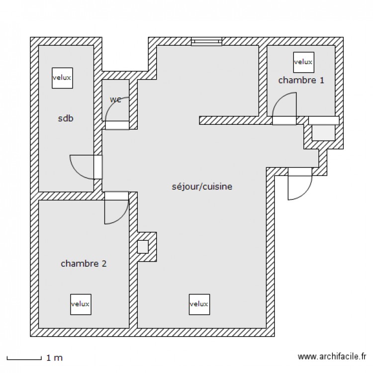 denjean 2eme. Plan de 0 pièce et 0 m2