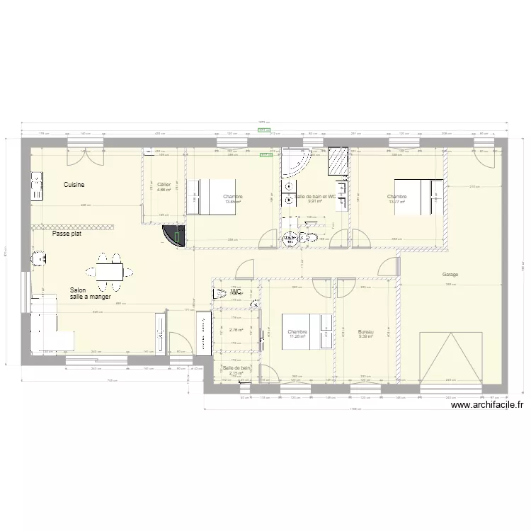 nouveau plan   cote placo. Plan de 