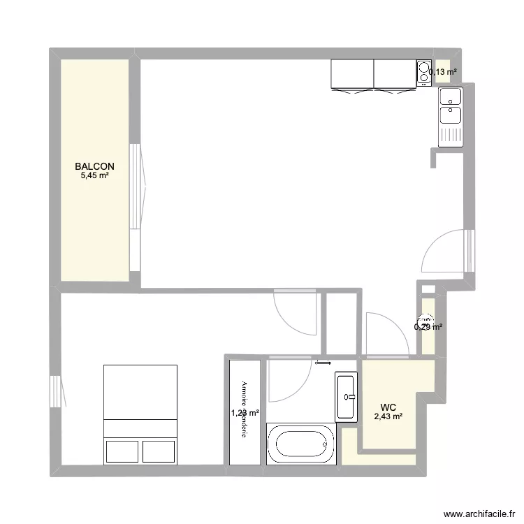 APPARTEMENT PIBRAC. Plan de APPARTEMENT PIBRAC. Plan de