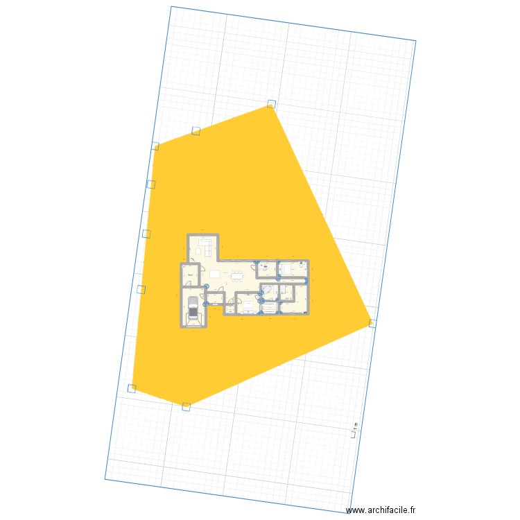 Maison TROCHET. Plan de 10 pièces et 165 m2