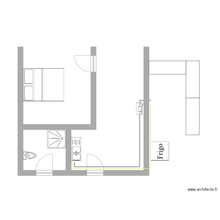 duo. Plan de 0 pièce et 0 m2