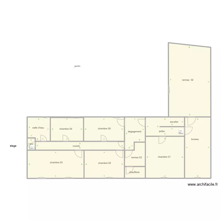 douin etage habitation2 . Plan de 