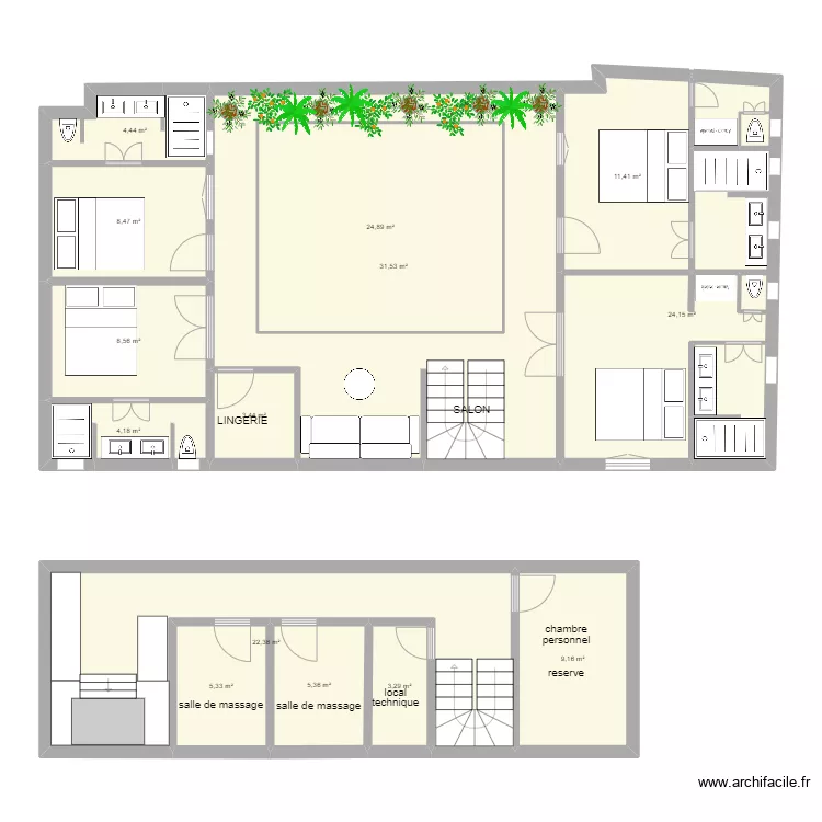 maison Berima. Plan de 