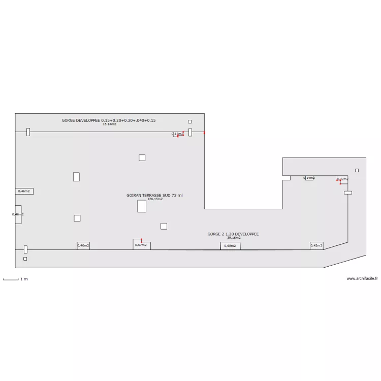 GOIRAN TERRASSE SUD. Plan de GOIRAN TERRASSE SUD. Plan de