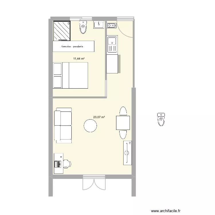 LOCAL Sini 1. Plan de 2 et 35 m² LOCAL Sini 1. Plan de 2 et 35 m²