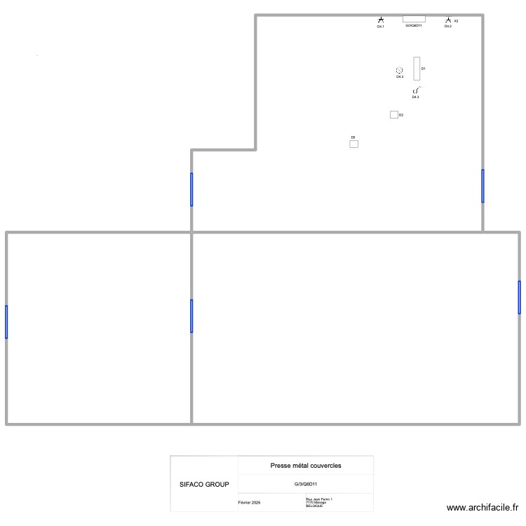 Presse m&eacute;tal couvercles. Plan de 0 pièce et 0 m2