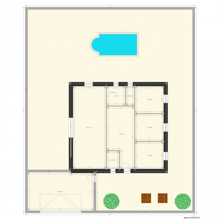 ma3. Plan de 10 pièces et 459 m2