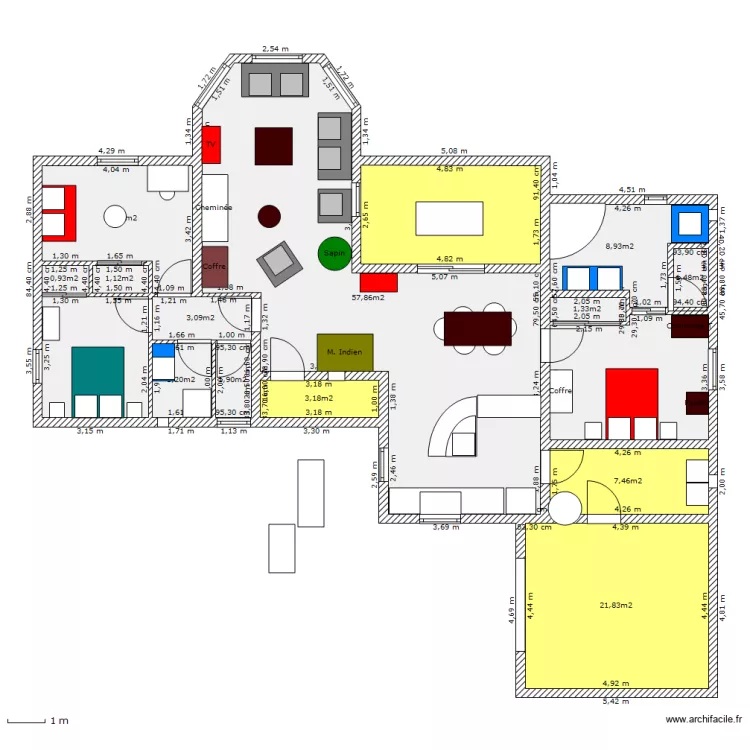 Maison. Plan de Maison. Plan de