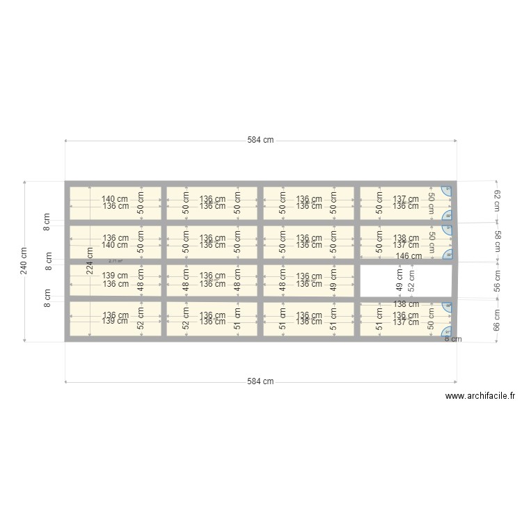 SocleCMB. Plan de 12 pièces et 10 m2