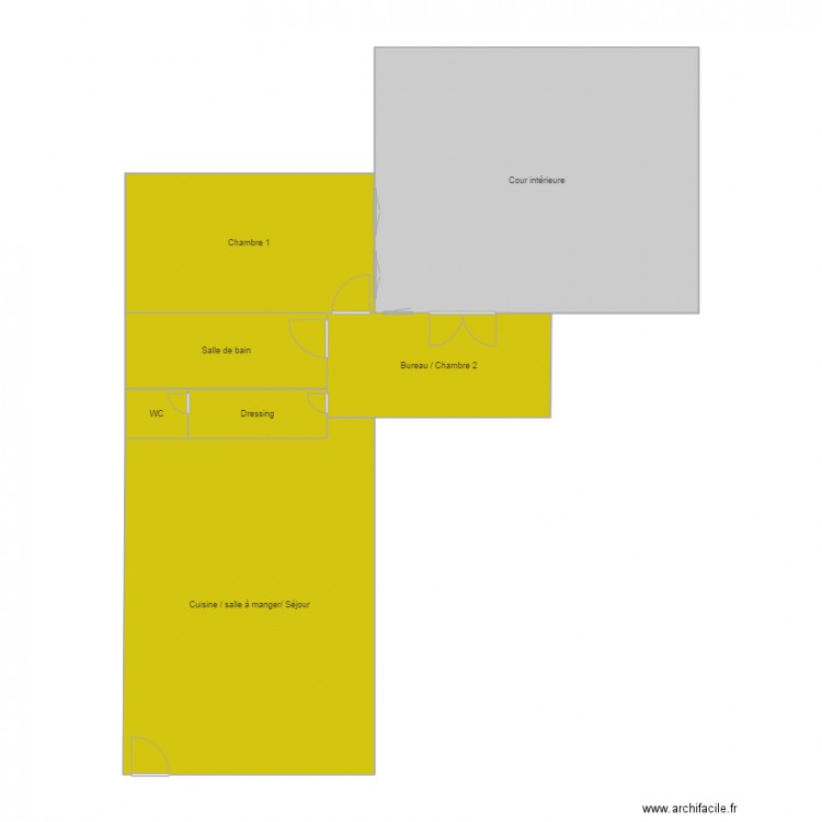 MANSART. Plan de 0 pièce et 0 m2