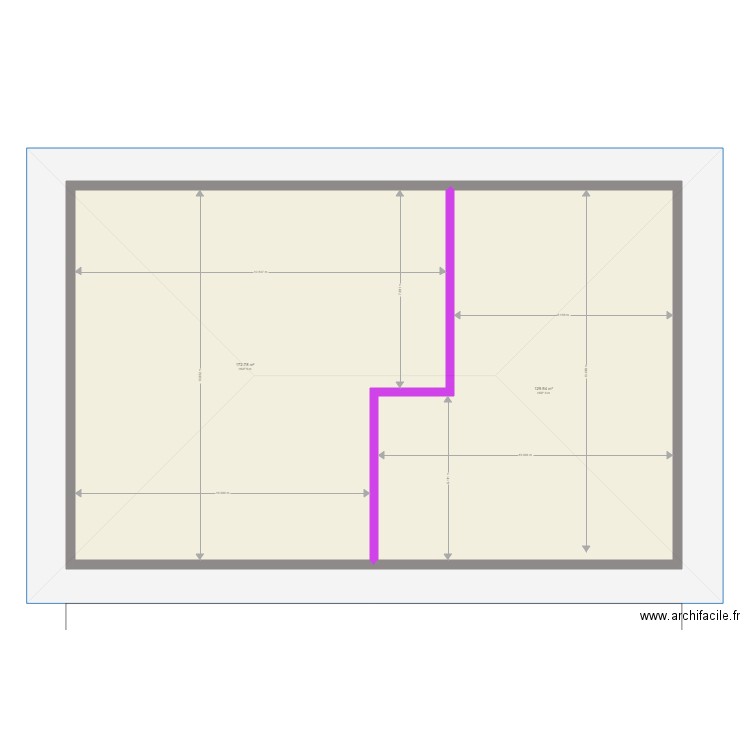 plan combles lot 366 et 360. Plan de 0 pièce et 0 m2