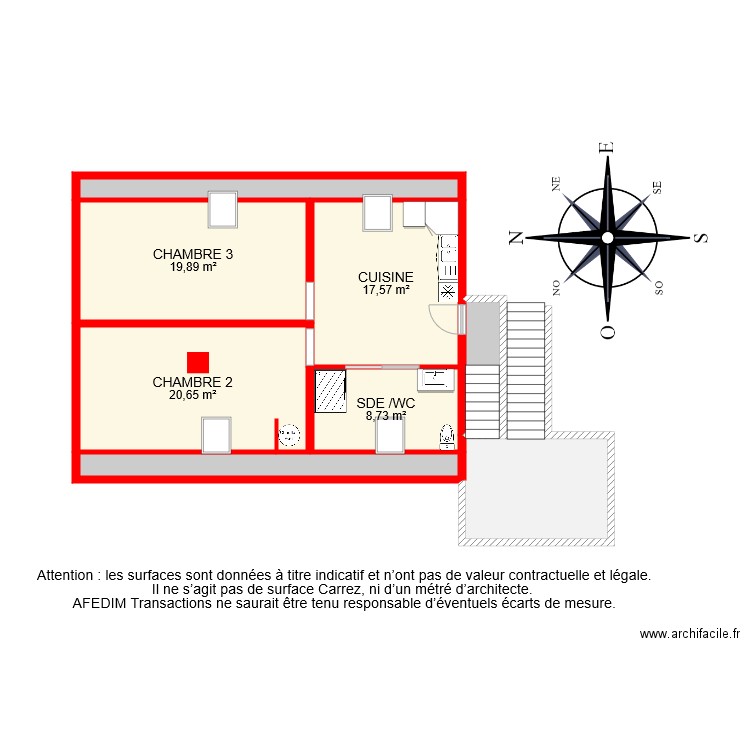 BI 7305 ETAGE VF. Plan de 0 pièce et 0 m2