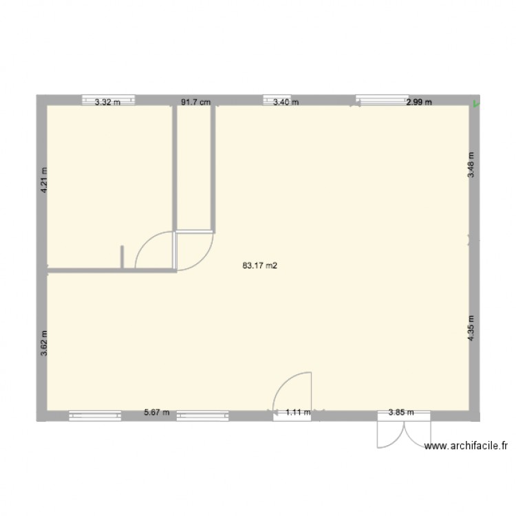 Maison 70 m. Plan de 0 pièce et 0 m2
