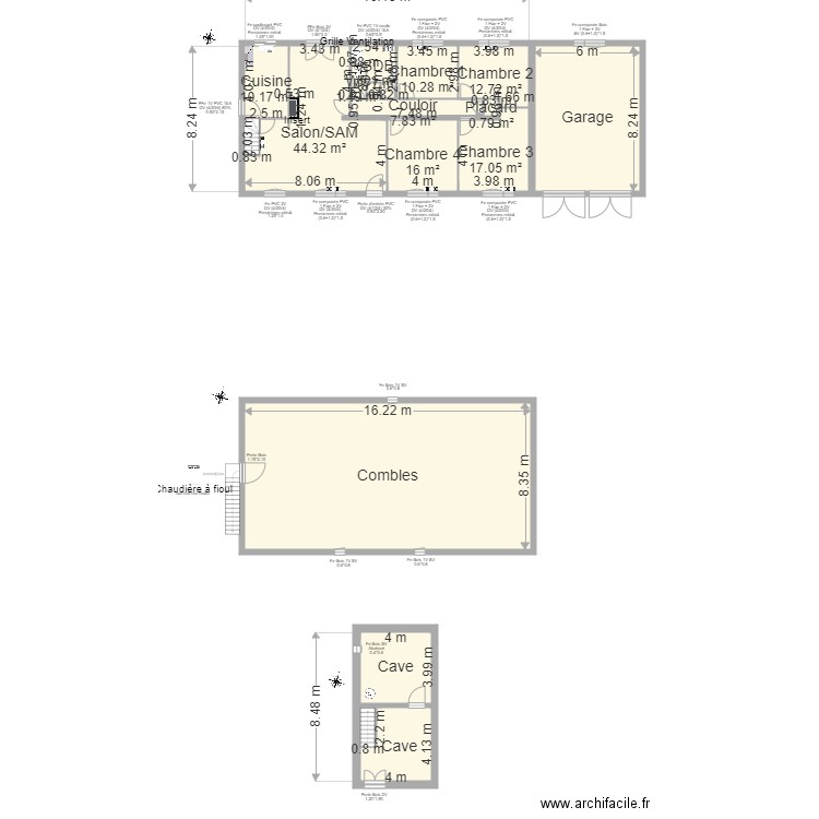 BERTHON Catherine. Plan de 0 pièce et 0 m2