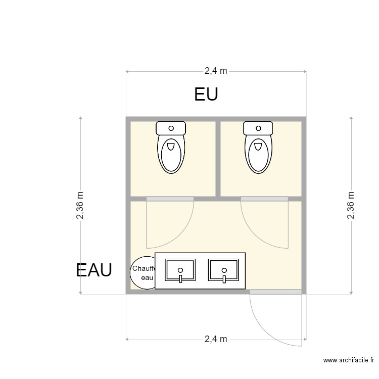 SANITAIRE ACSI 4596V. Plan de 0 pièce et 0 m2