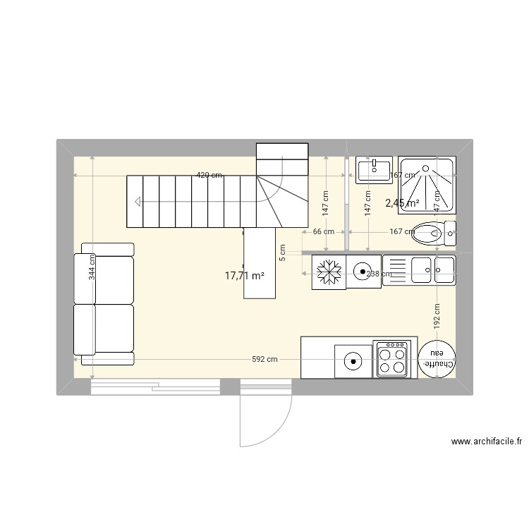 Cabane2. Plan de 0 pièce et 0 m2