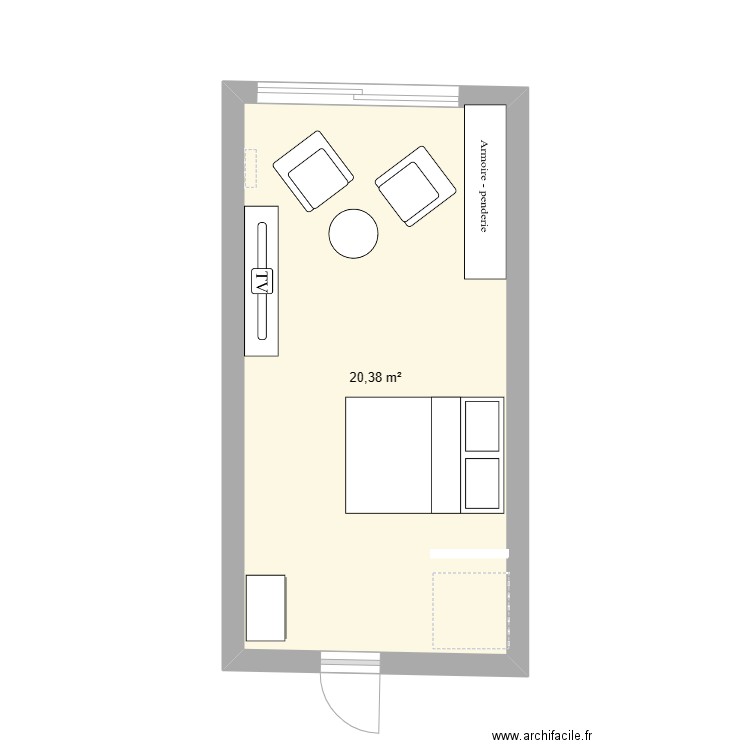 chambre amis. Plan de 0 pièce et 0 m2