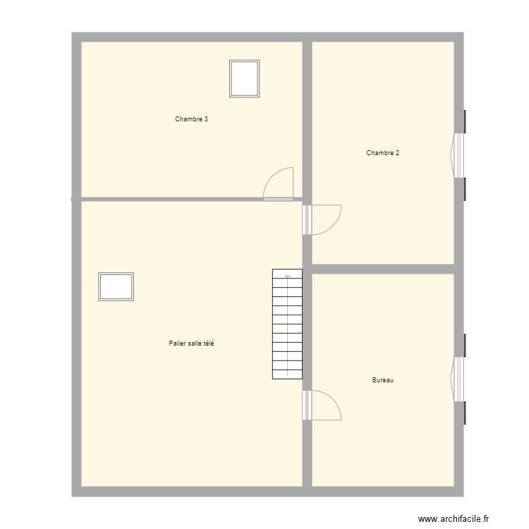 Croquis WEBER étage. Plan de 0 pièce et 0 m2