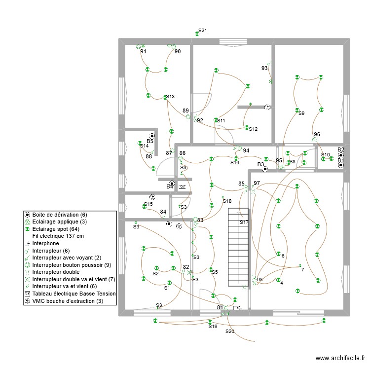 jerome eclairage RdC 1. Plan de 0 pièce et 0 m2