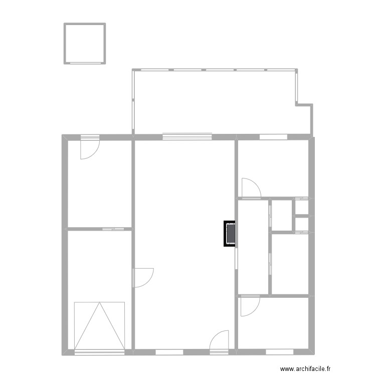 RELET. Plan de 12 pièces et 108 m2