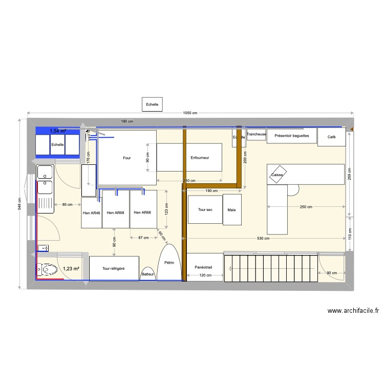 Nieul - Rénovation. Plan de 5 pièces et 74 m2