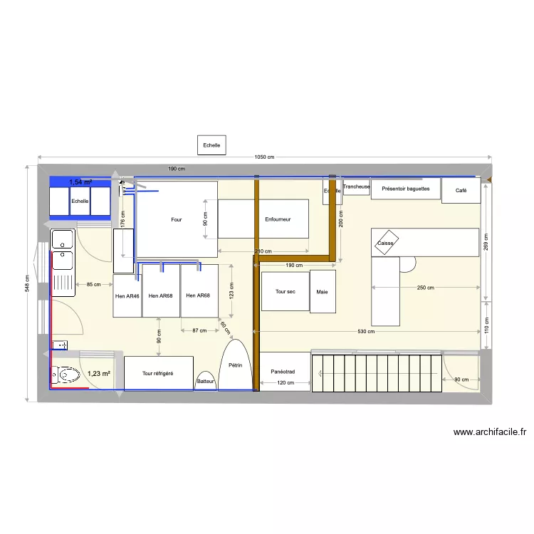 Nieul - R&eacute;novation. Plan de 