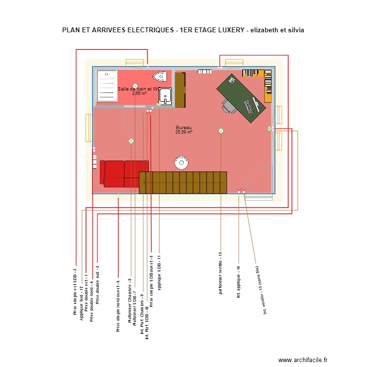 Luxery atelier pour plan electrique - SDB. Plan de 1 pièce et 31 m2