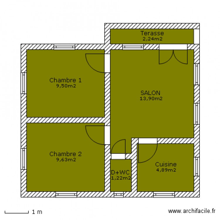 R 1 Bâtiment ENS. Plan de 0 pièce et 0 m2