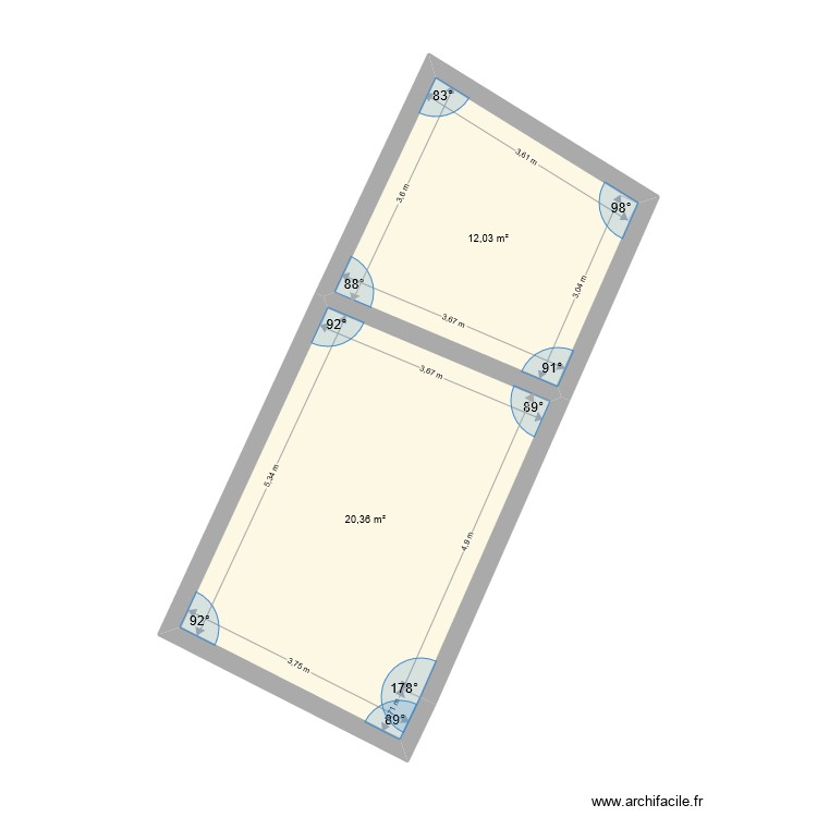 FOND CADASTRE. Plan de 0 pièce et 0 m2
