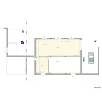 plan exterieur s&eacute;paration maison Ecurie  