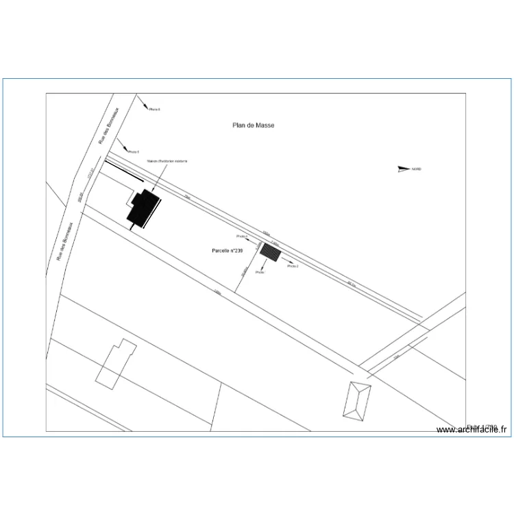 plan de masse. Plan de plan de masse. Plan de