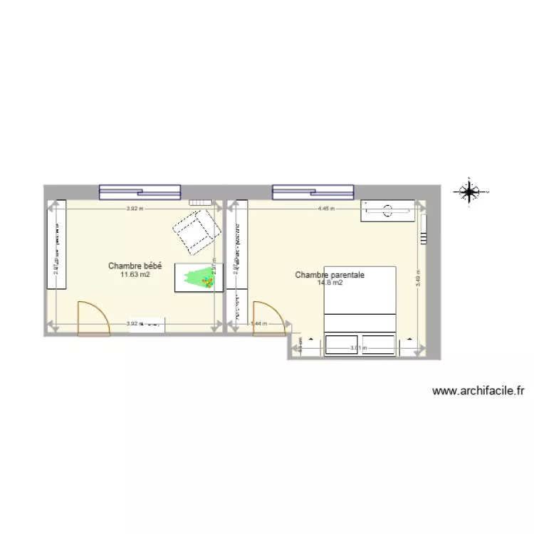 Chambres. Plan de Chambres. Plan de