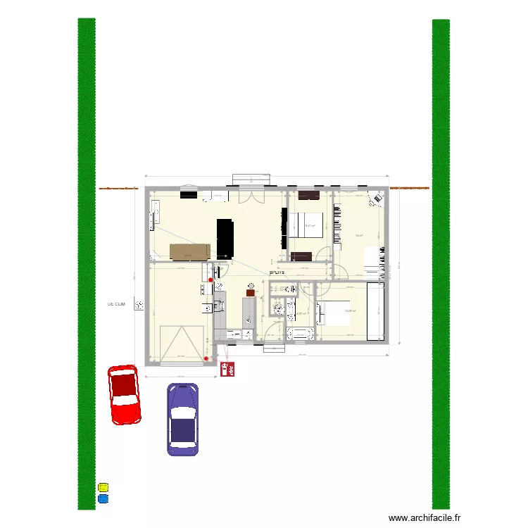 Plan 2021 avec la Clim. Plan de 