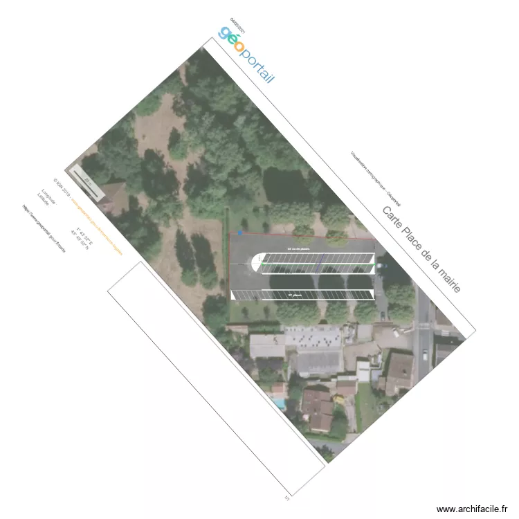 place mairie. Plan de 