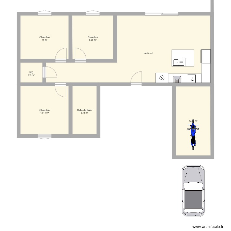 Maison. Plan de 0 pièce et 0 m2