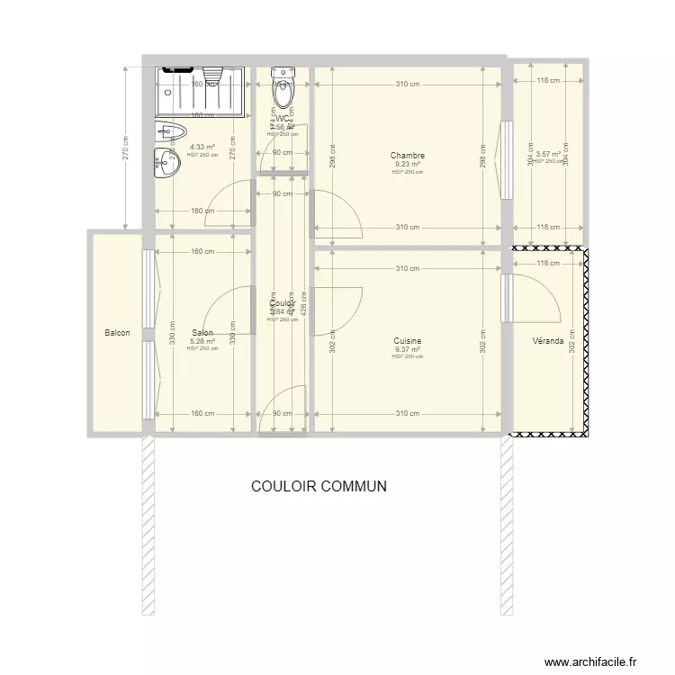 CHENAILLE RIORGES. Plan de 