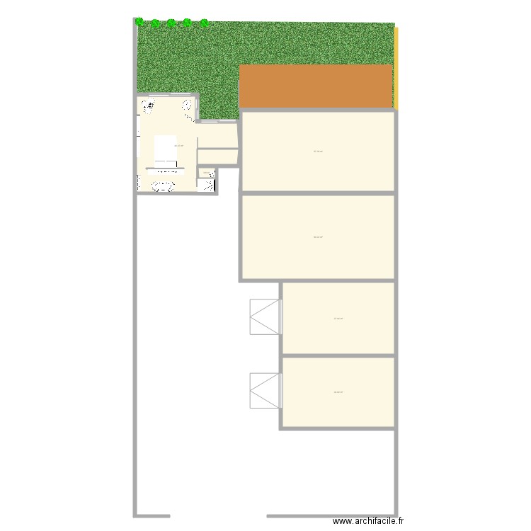 extension bois 1. Plan de 0 pièce et 0 m2