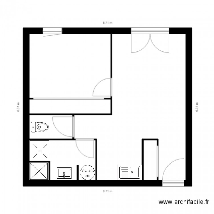 Plan. Plan de 0 pièce et 0 m2