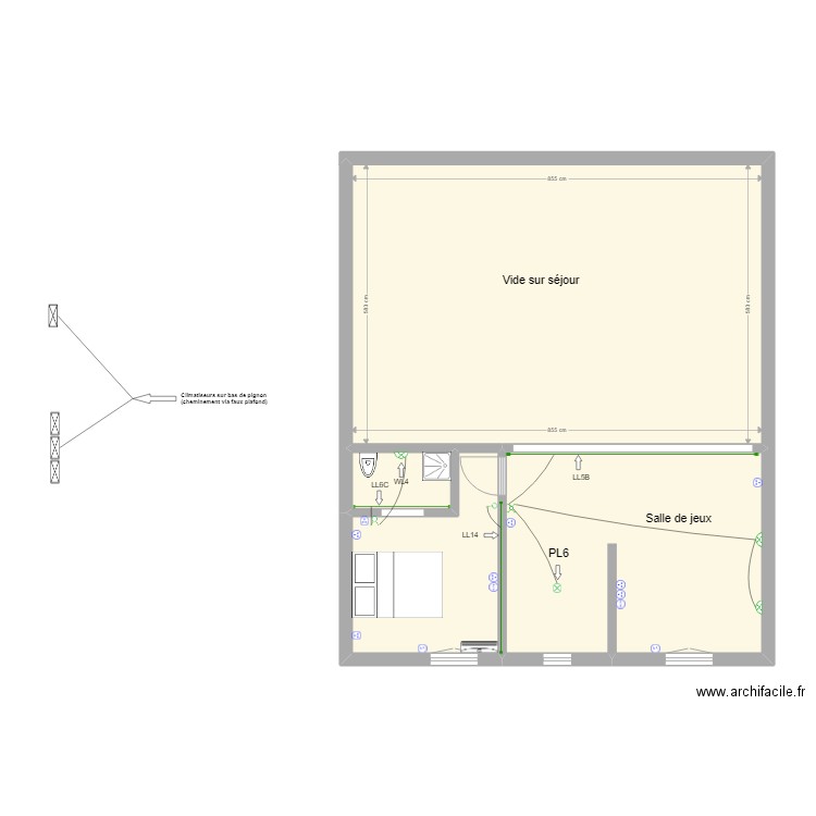 PLAN EXE ETAGE MODIF 20/06/22. Plan de 4 pièces et 84 m2