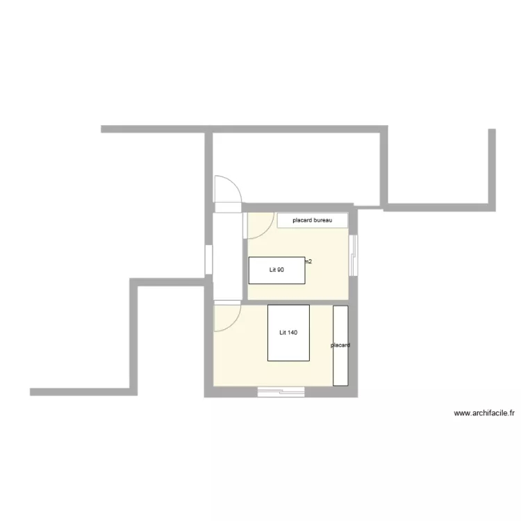 projet plan 2 meublé. Plan de projet plan 2 meublé. Plan de