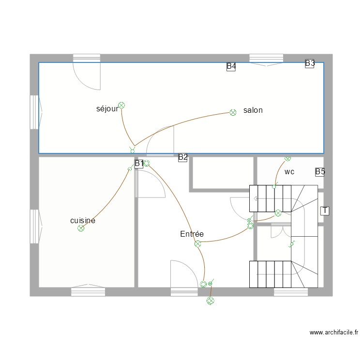 logement 4 RdC Eclairage. Plan de 0 pièce et 0 m2